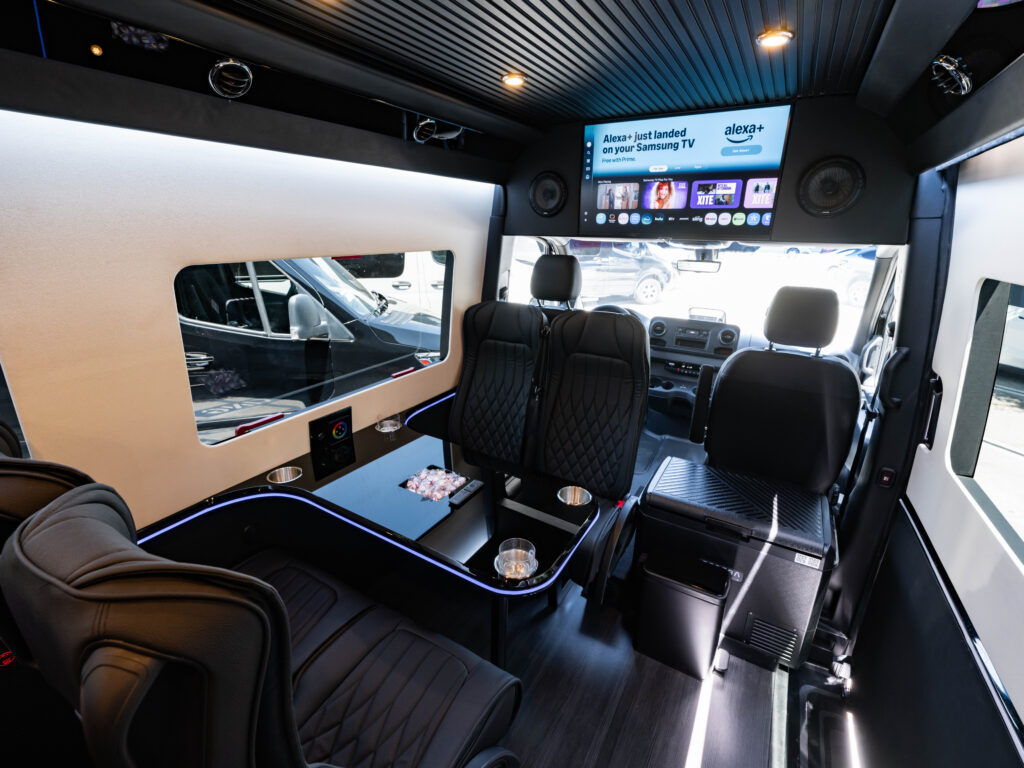 Bespoke Sprinter minibus seating