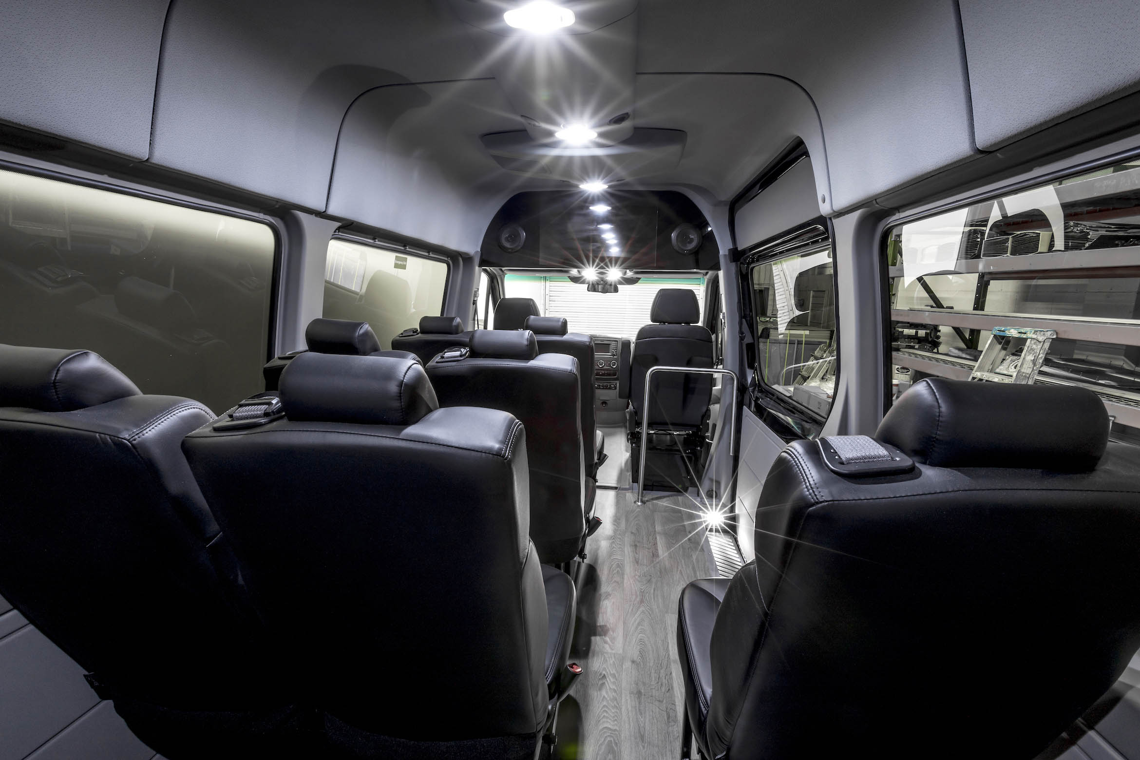 Bespoke Minibus specializes in Mercedes-Benz Sprinter van shuttle minibus conversions.